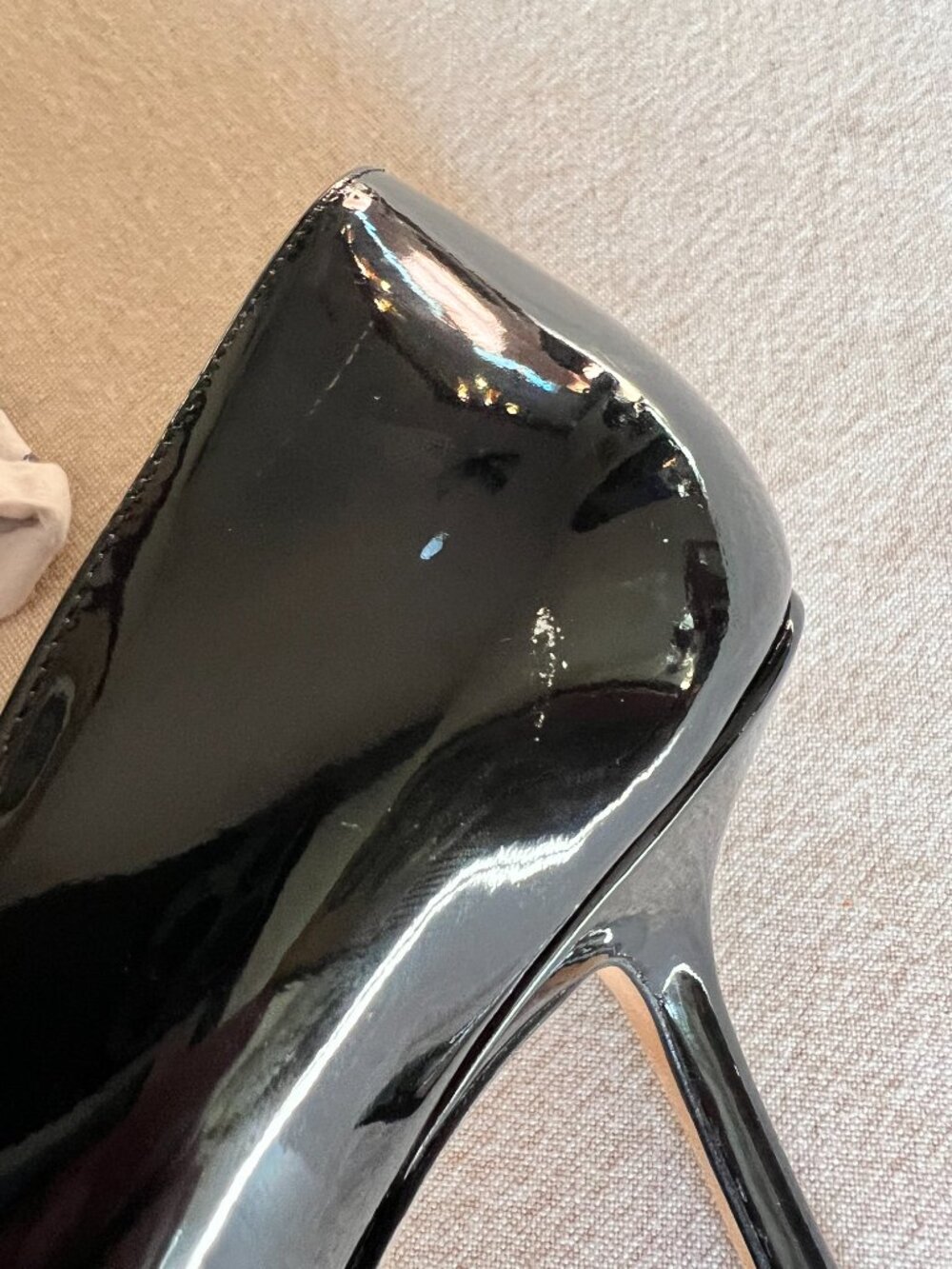 Jimmy Choo Black Patent Leather Pointed Toe Pumps Size 39 Made in Italy - Picture 7 of 9